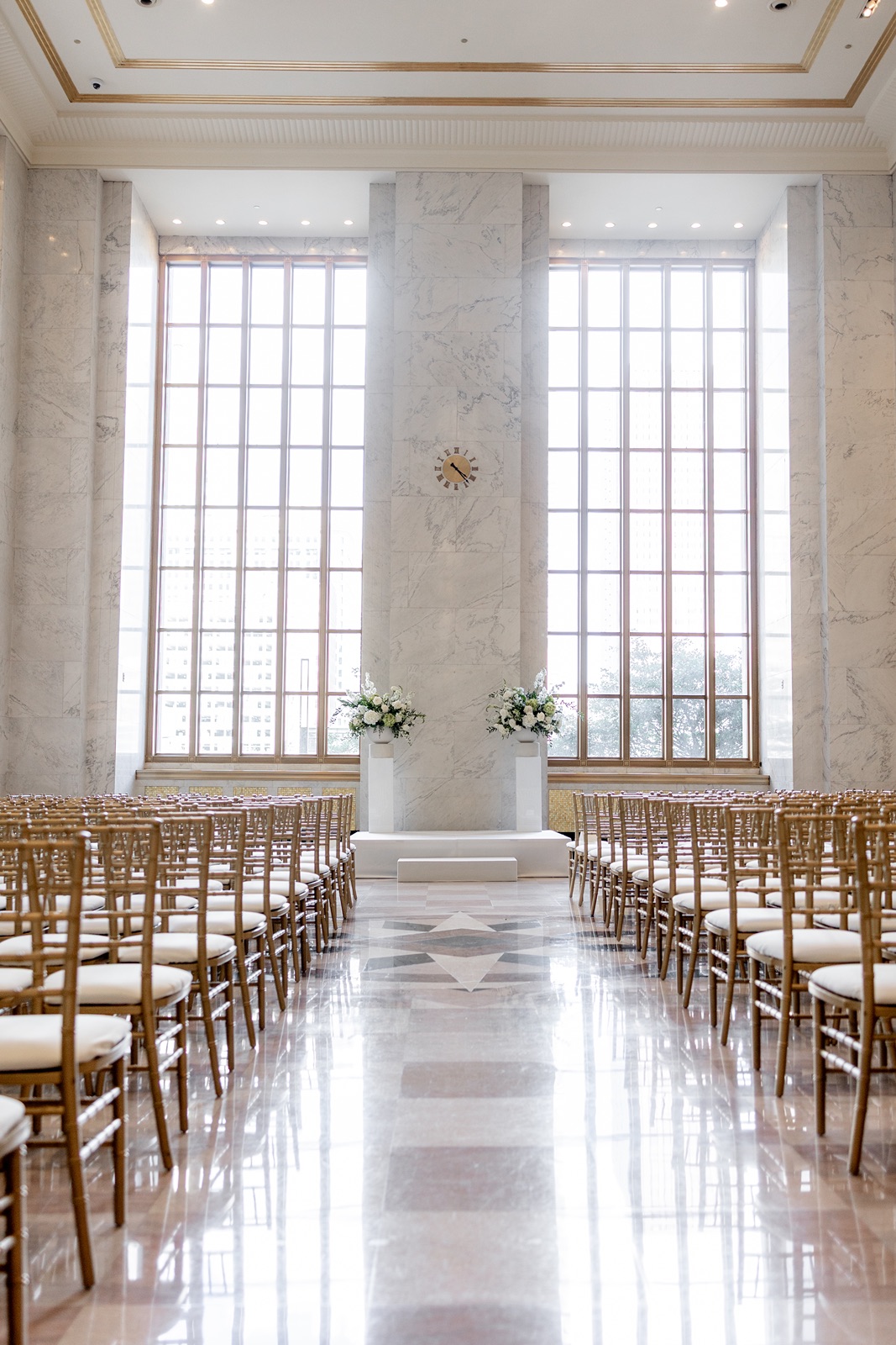 Wedding ceremony indoors at The Old Post Office